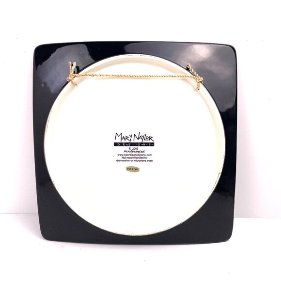 VTG Set of 4 Mary Naylor Designs Hand-Painted Coffee-Themed Plates 2003 9.75 in - Picture 4 of 11